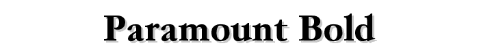 Paramount Bold font
